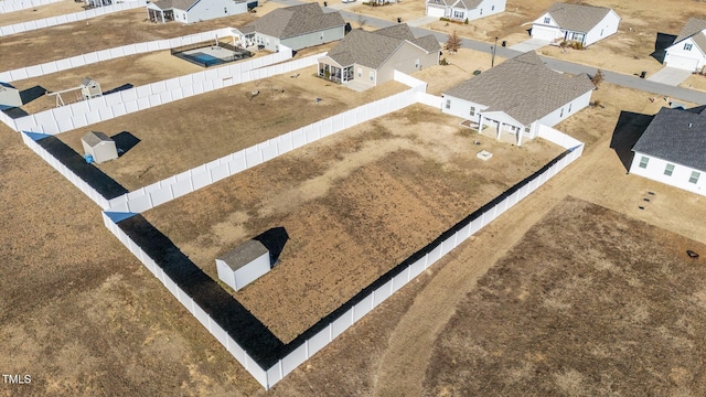 bird's eye view featuring a residential view