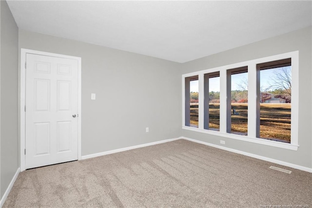 unfurnished room with carpet flooring