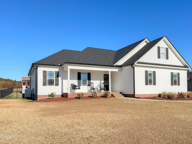 view of front of house featuring covered porch