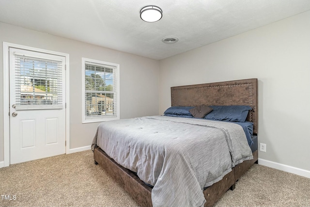 bedroom with carpet flooring