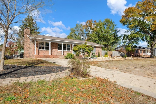 view of ranch-style home