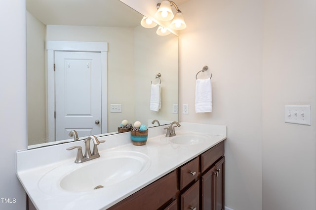 bathroom with vanity