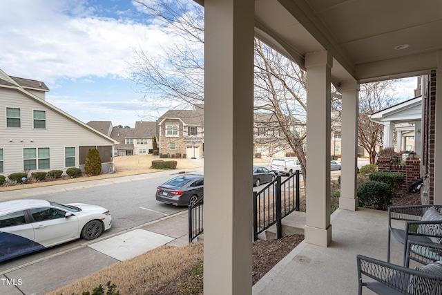 view of patio with covered porch