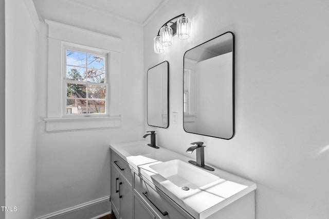 bathroom with vanity