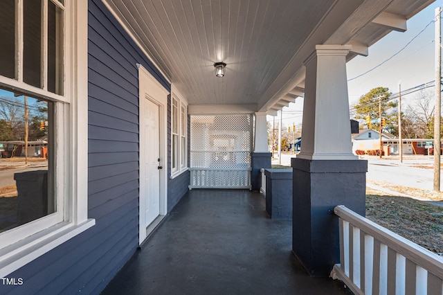 balcony with a porch