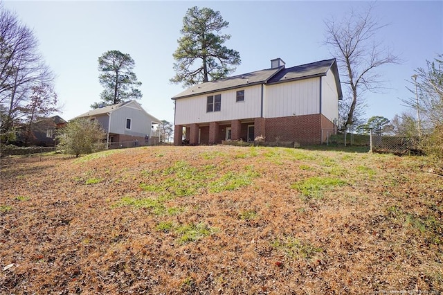 view of back of property