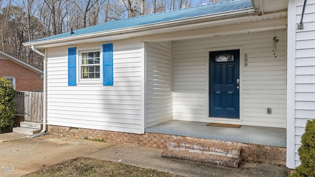 view of property entrance