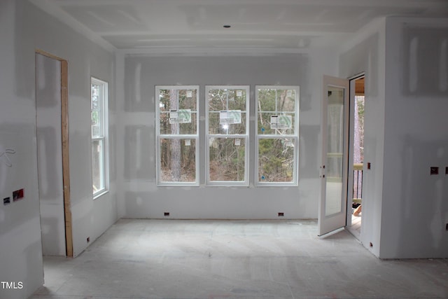 interior space featuring a wealth of natural light