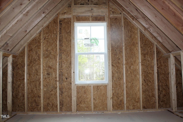 view of attic