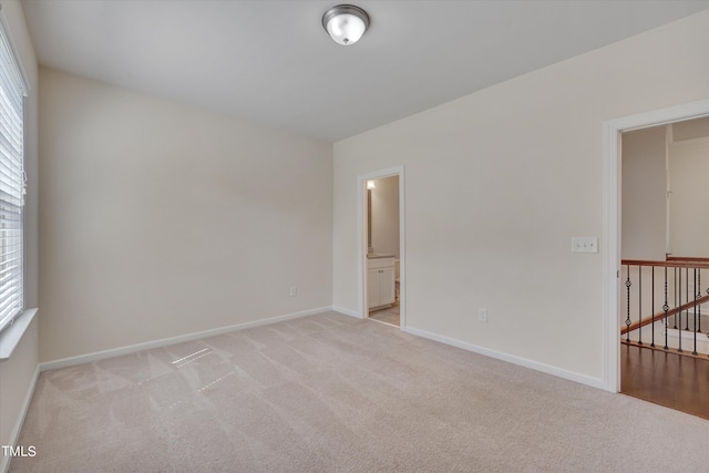 view of carpeted empty room