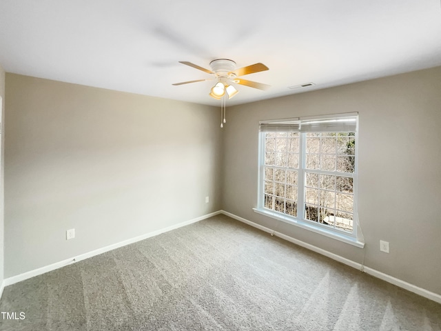 1012 Fulbright Dr, Morrisville, NC 27560 - carpeted empty room with a ceiling fan and baseboards