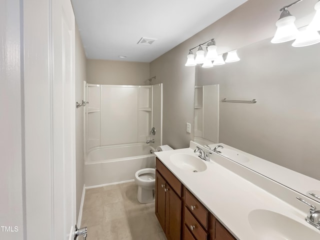 1012 Fulbright Dr, Morrisville, NC 27560 - full bathroom with double vanity and shower / tub combination