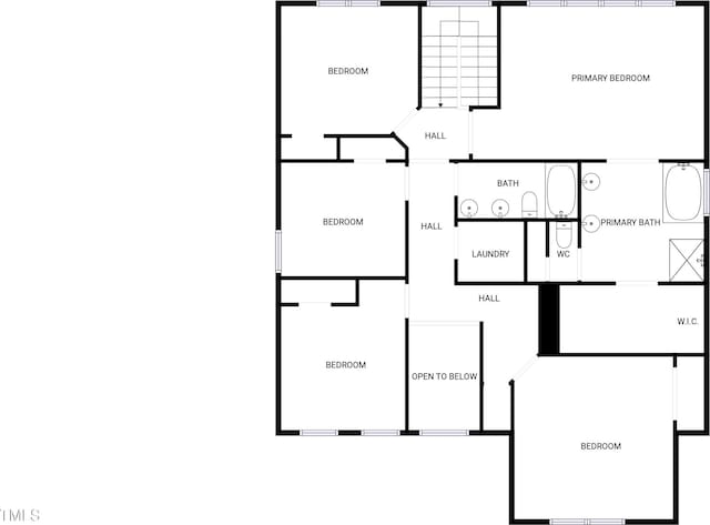 1012 Fulbright Dr, Morrisville, NC 27560 - view of property floor plan