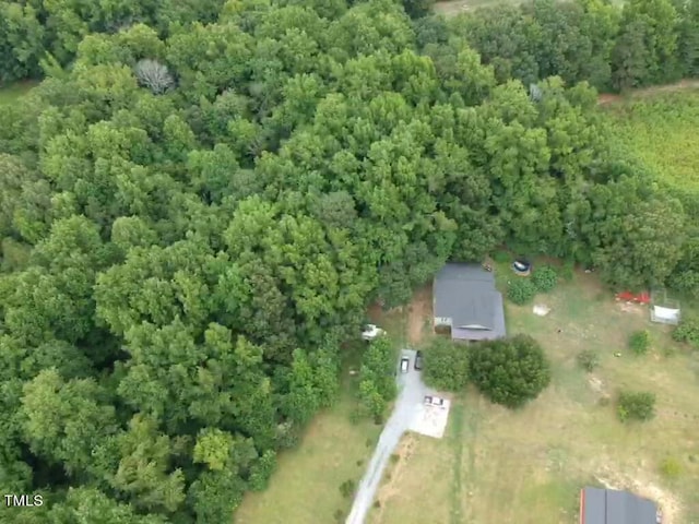 aerial view with a forest view