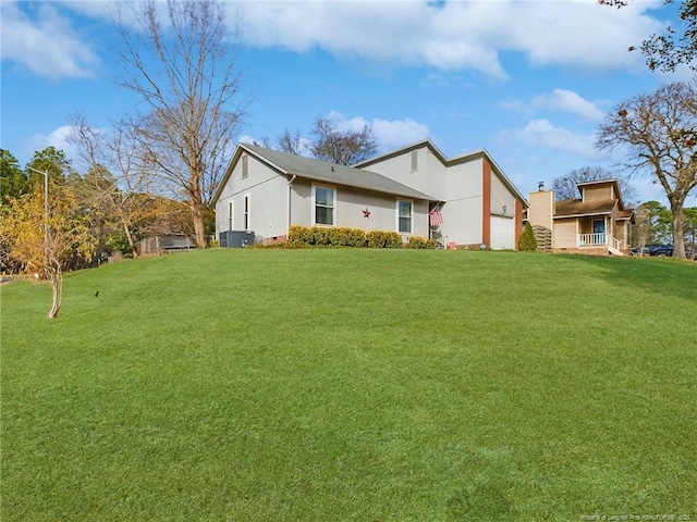 exterior space with a front yard