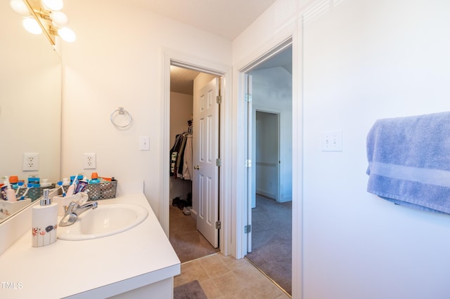 bathroom with vanity