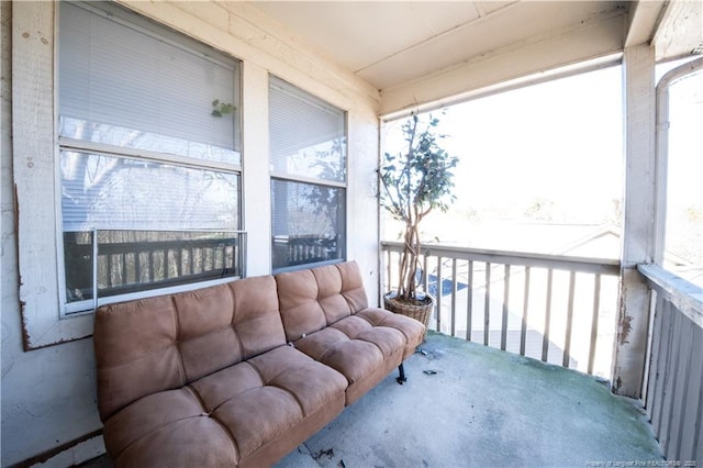 view of sunroom / solarium