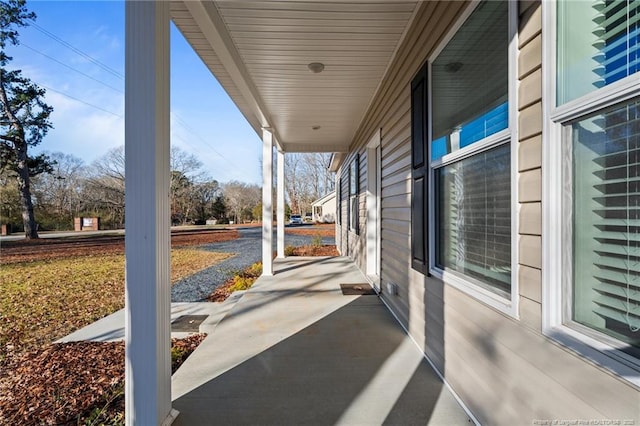 view of patio / terrace featuring covered porch