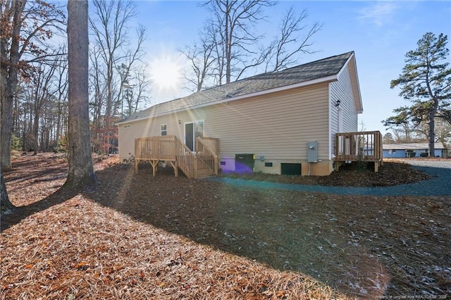 view of rear view of property