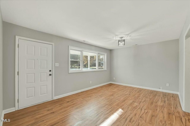 interior space featuring light hardwood / wood-style flooring