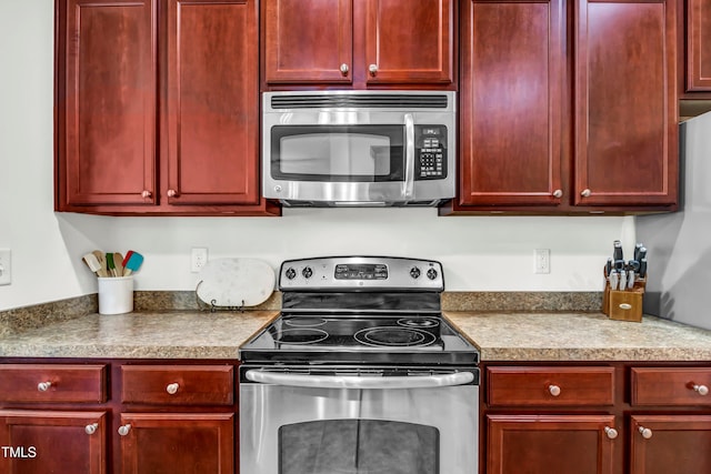 kitchen with appliances with stainless steel finishes