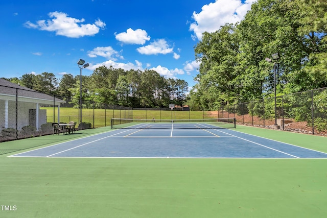 view of sport court with basketball court