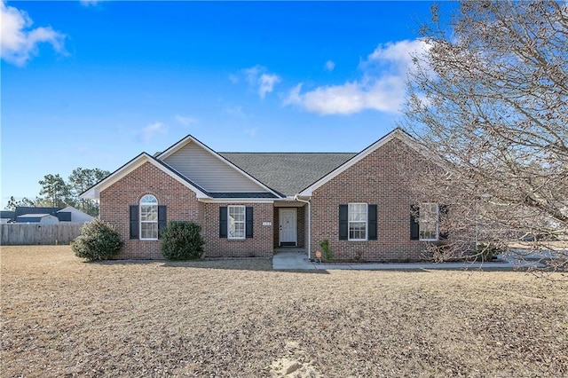 view of ranch-style home