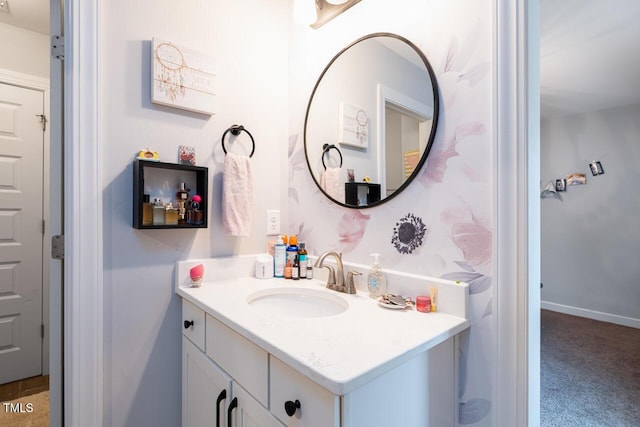 bathroom featuring vanity