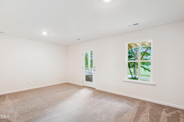 view of carpeted empty room