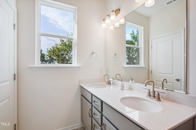 bathroom featuring vanity