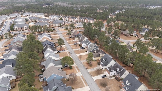 aerial view featuring a residential view