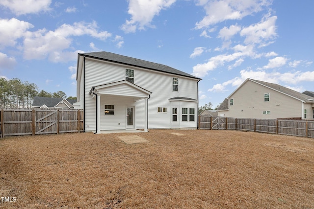 view of rear view of property