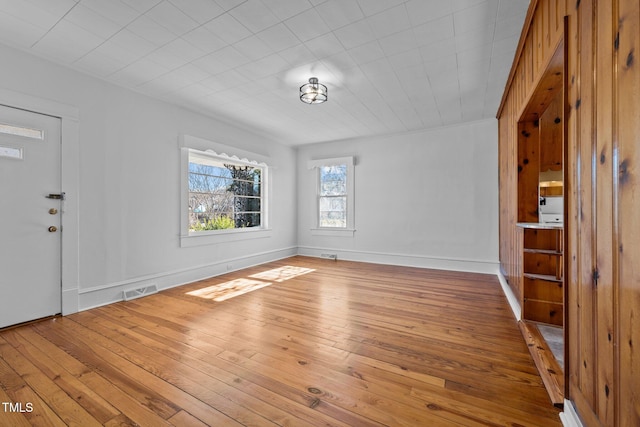 foyer featuring wood-type flooring