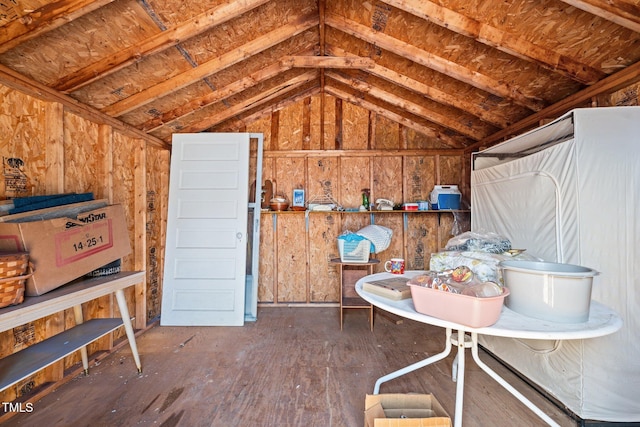 view of storage room