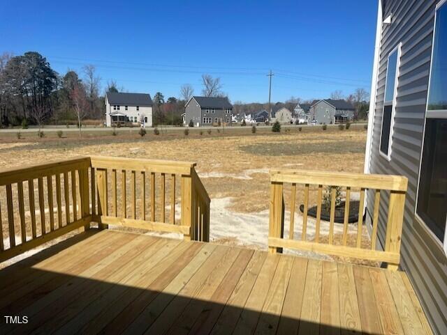 85 N Stagecoach Dr, Wendell, NC 27591 - view of wooden deck
