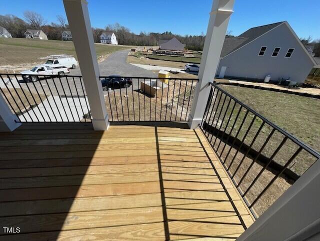 85 N Stagecoach Dr, Wendell, NC 27591 - view of wooden deck
