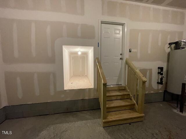 85 N Stagecoach Dr, Wendell, NC 27591 - stairway with water heater