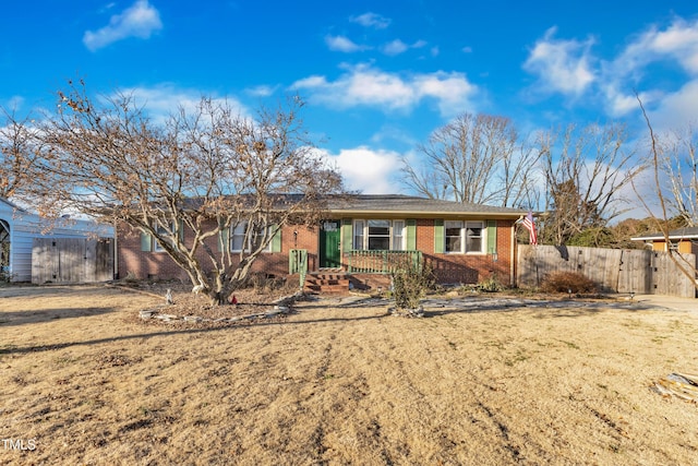 view of ranch-style home