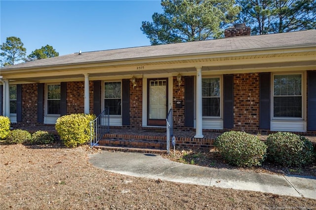 view of front of home featuring a porch