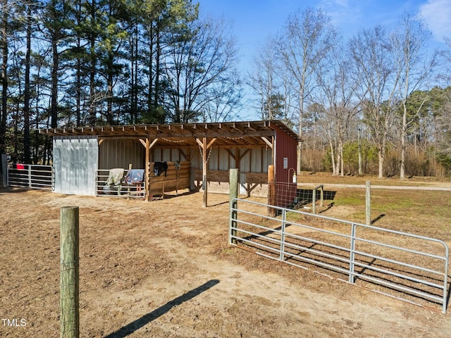 view of stable