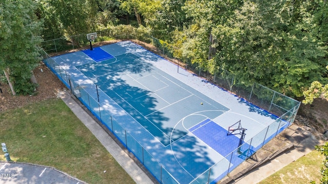 view of basketball court