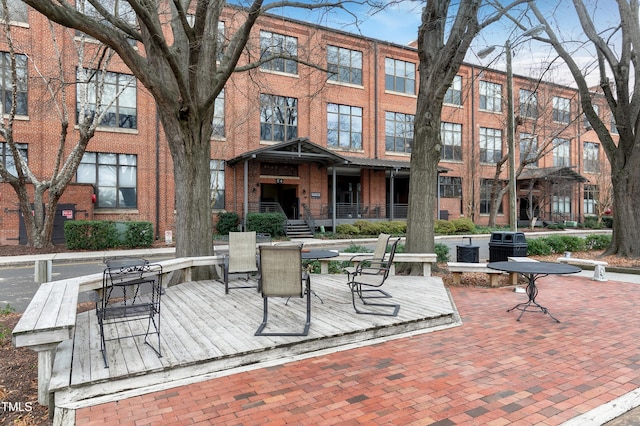 view of patio / terrace with a grill