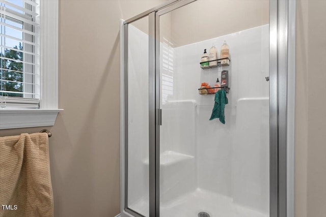 bathroom with walk in shower