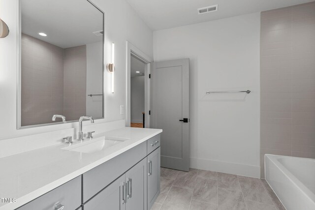 324 Waldo St, Cary, NC 27511 - full bath with vanity, recessed lighting, and tub / shower combination