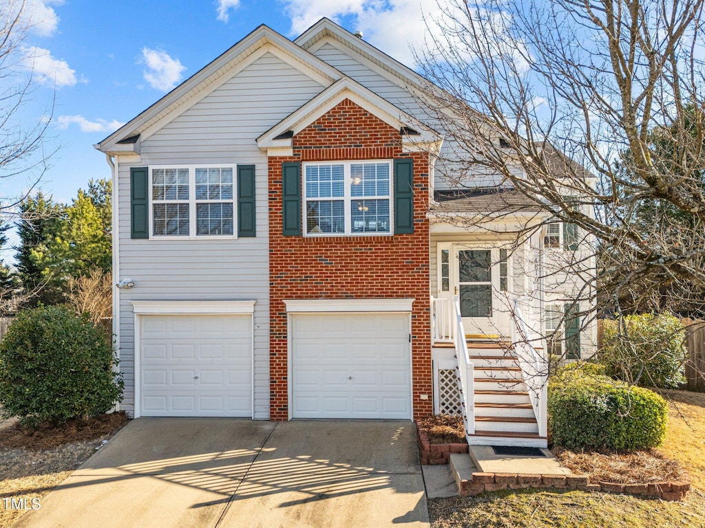 view of front of house featuring a garage