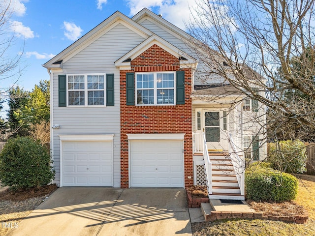 view of front of house featuring a garage