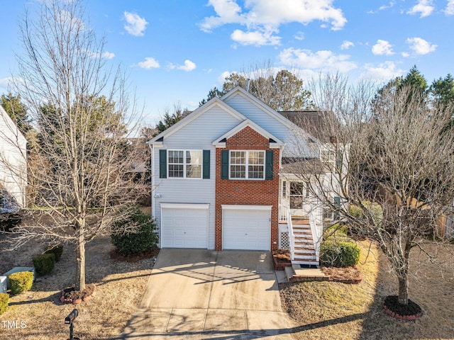 front of property featuring a garage