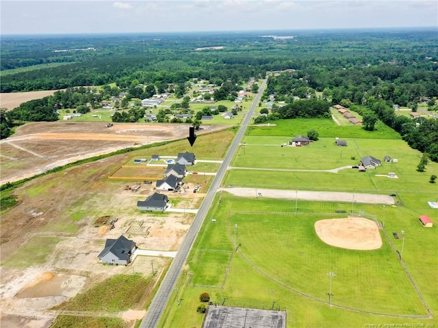 831 Norment Rd, Lumberton, NC 28360 - birds eye view of property with a view of trees