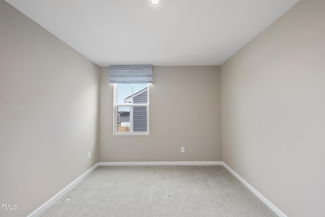 view of carpeted empty room