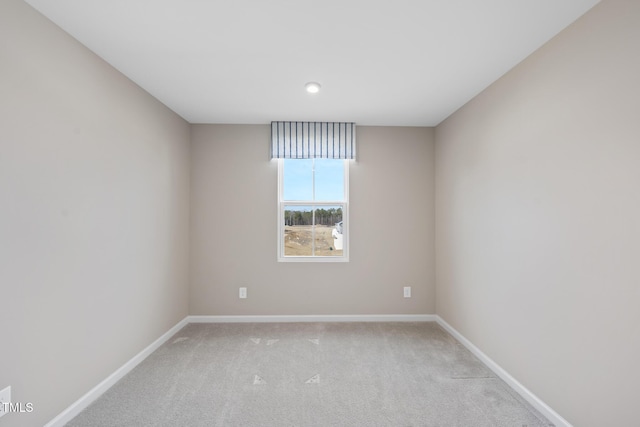 view of carpeted empty room